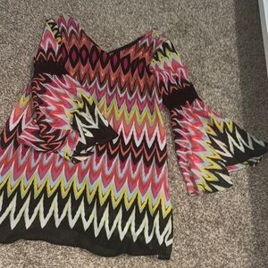 Wrangler Multicolor Zigzag Mini Dress